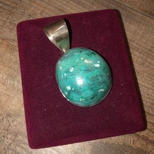Sterling silver and turquoise pendant